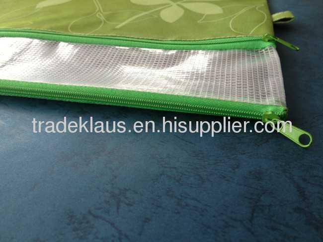 simple mesh stationery pvc bag with special closure 