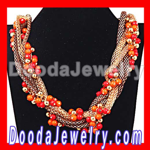Handmade Beaded Chain Choker Necklace Designs Wholesale