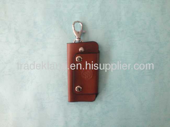 High quality genuine leather key fob case