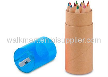 Pencil with sharpener lid ideal for kids coloring use
