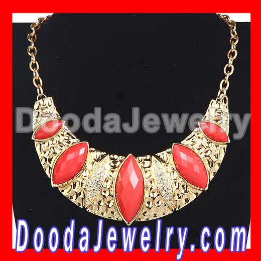 Fashion Jewelry Crescent Choker Collar Bib Necklace Wholesale