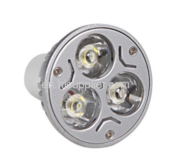 3W Aluminum Die-cast Φ50mm×60mm GU10 LED Spot Light 