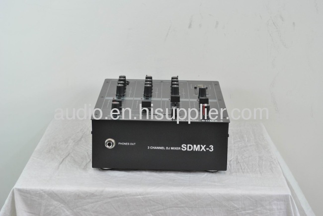 Professional3 channel DJ mixer with USB SDMX-3