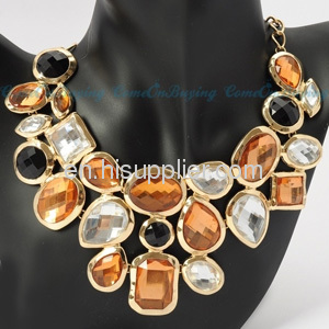 Crystal Stone Statement Chunky Bib Necklace Nordstrom Cheap