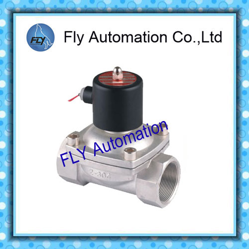 1.5Large flow threaded connection 2 way SS316 Water valves