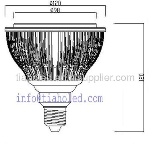 led par38 cob 15w led e27 led dimmable led bulb