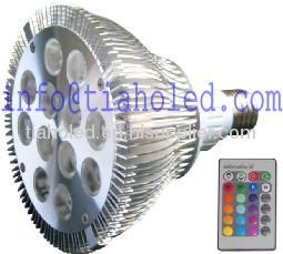 led rgb par38 12w led e27 led dimmable led rgb lamp