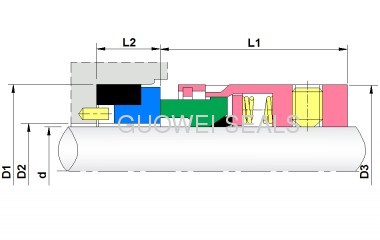 PTFE Wedgw mechanical seals