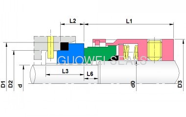 O-ring PTFT Wedge mechanical seals