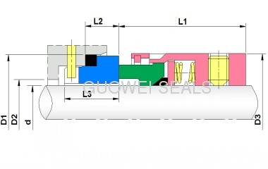 PTFE Wedgw mechanical seals