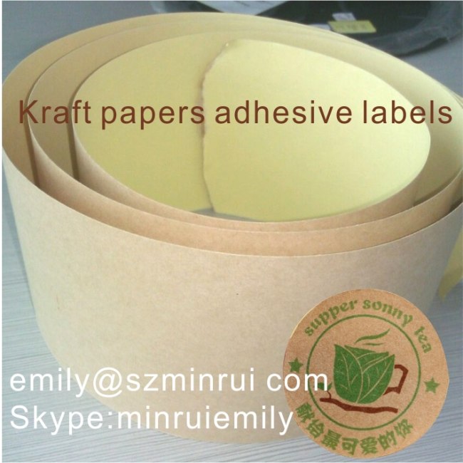 Custom Self Adhesive Kraft Labels,Custom Label Designs For Your Products