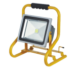 Portable 30W LED floodlight with duty stand & 2 water-proof BS plugs