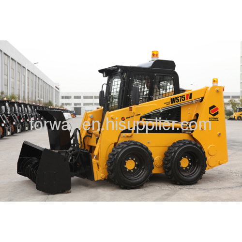WS75 Skid steer Loader with snow blower