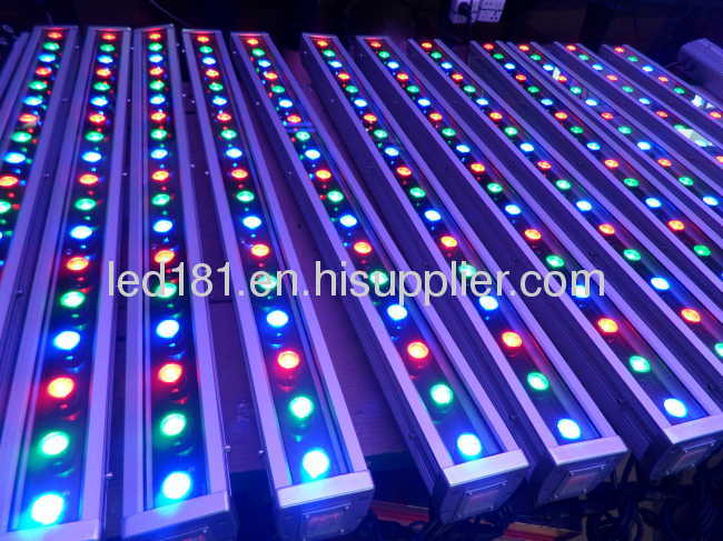 54w 18pcsx3w professional dmx rgb led wall wash