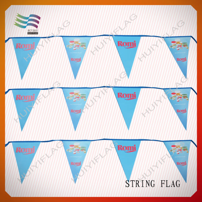 decorative polyester pennant string flags