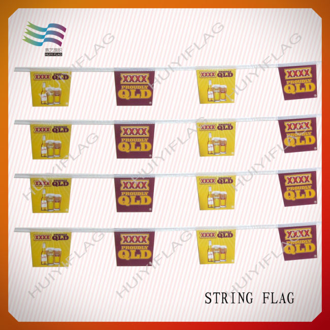 decorative polyester pennant string flags