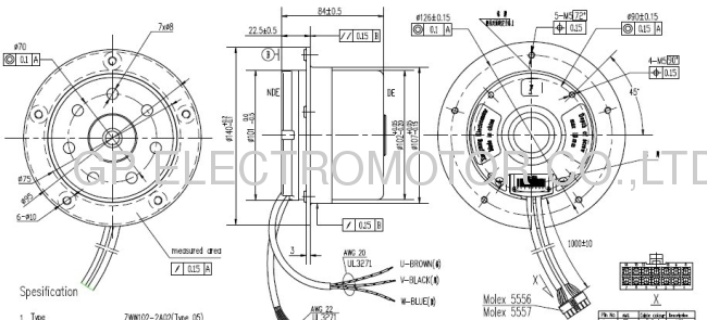 Intelligent control 400VDC EC FFU Fan Motor and fan controller for clean rooms and Laminar Flow Systems