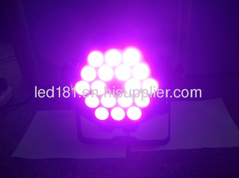 professional led casting aluminum 18pcs 9w housing led par light