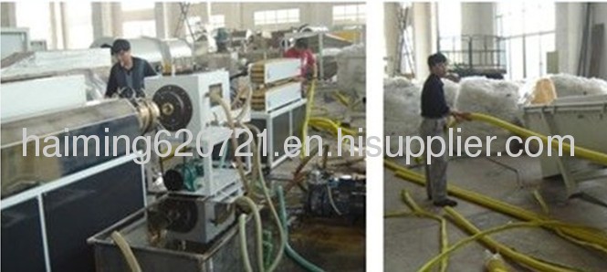 Plastic PE carbon spiral enhance pipes extruder machinery /Line