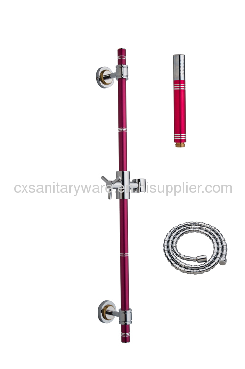 colorful Aluminum shower set shower slider bar