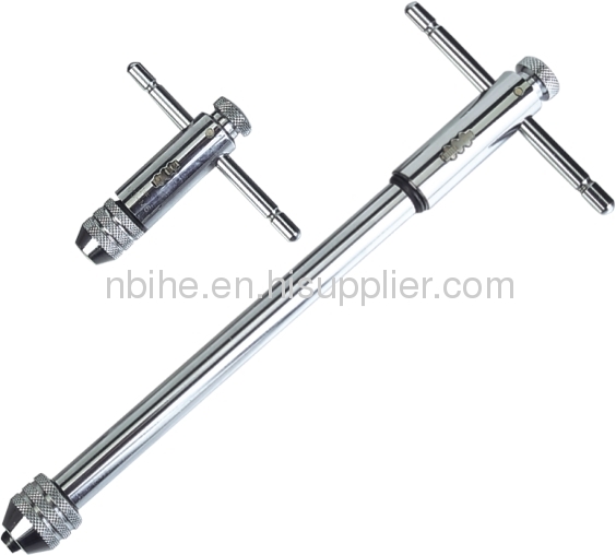 Chrome plated ratchet tap wrench T-Handle Tap Wrenches - Ratchet Type