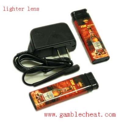 Plastic lighter hidden infrared lens