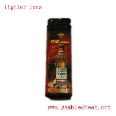 Plastic lighter hidden infrared lens