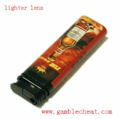 Plastic lighter hidden infrared lens