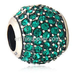 Handmade Fashion European Sterling Silver european Style Crystal Beads Sale