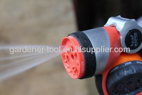 7-pattern matel garden water hose nozzle