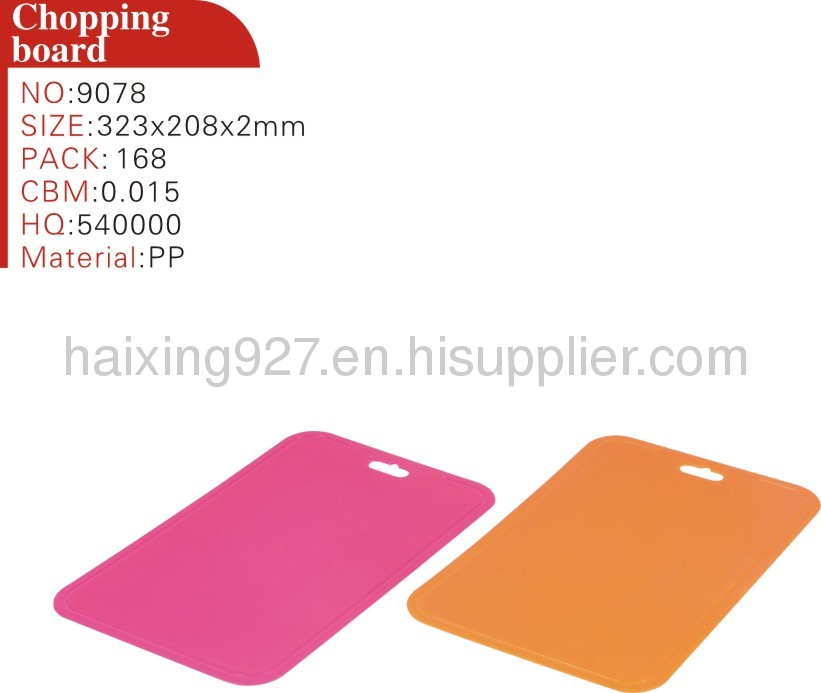 New Fashion Plastic Chopping Board