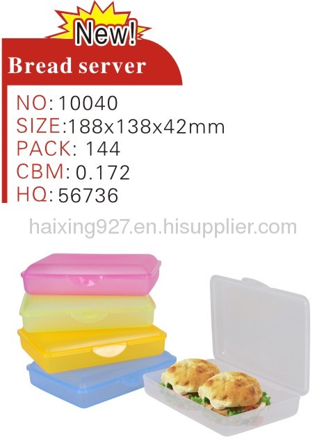 Plastic sandwich box, plastic bread box