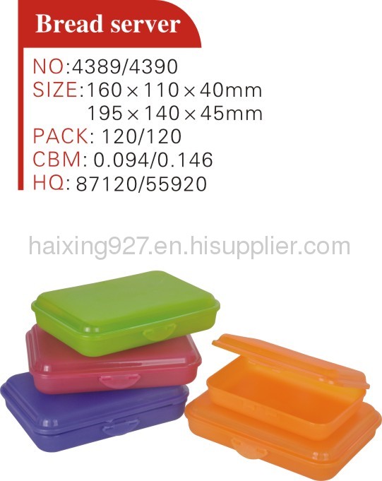 Plastic sandwich box, plastic bread box