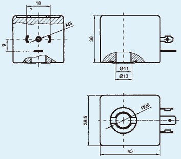 ASCO solenoid coils 400325117 400325242 for SCG353A044