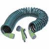 50FT Garden Coil Hose Hose Nozzle Set