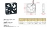120mmx120mmx25mm cooling fan ac axial fan