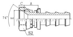 27811-PO SAE FEMALE 90° CONE SEAT HYDRAULIC HOSE FITTING PIPE FITTING COUPLING