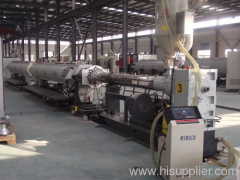 PE pipe extrusion production line