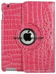 ipad mini pink PU case cover with competitive price