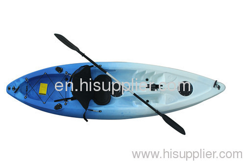 Kinds of colors Conger plastic single kayak fishing kayak with rod holders