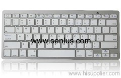 aluminum Wireless bluetooth keyboard with dry battery for iPad2 and ipad3/ipad4