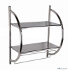 2 tier bathroom wall rack