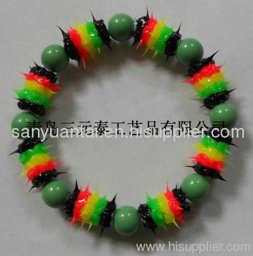 Silicone rubber spike ball braceletSYT-05