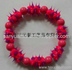 Silicone rubber spike ball braceletSYT-06