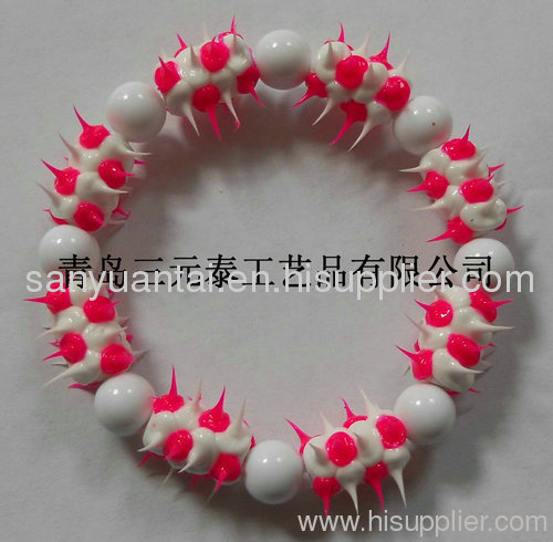 Silicone rubber spike ball braceletSYT-08