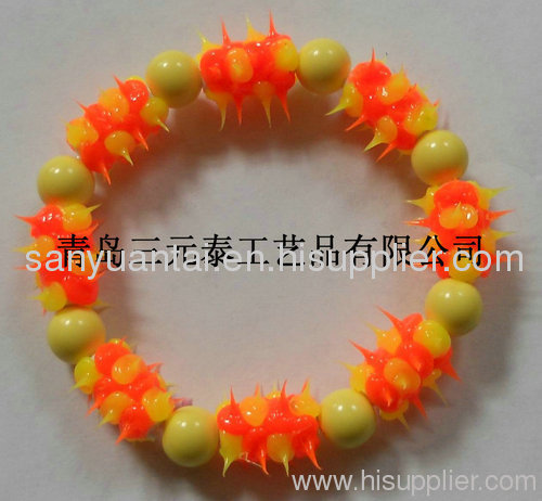 Silicone rubber spike ball braceletSYT-09