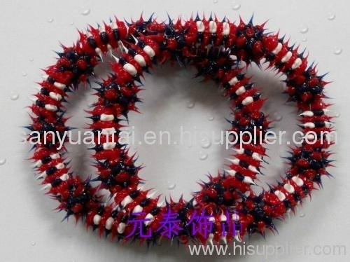 Silicone rubber spike ball braceletSYT-C0