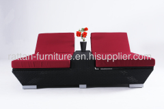 Christmas outdoor rattan garden love sun double lounge