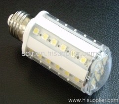 E27 8W smd corn bulb with cover