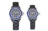 Men Gentlemen College Students Vogue Japan Movt Quartz Ceramic Wrist Watch Blue Crystal